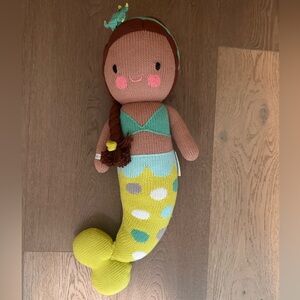 Cuddle + Kind Pearl the mermaid Knit Doll - 20”